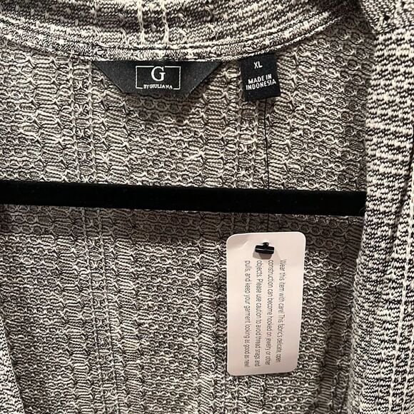 G By Giuliana Rib Knit open front Cardigan duster size XL NWT - Picture 2 of 5